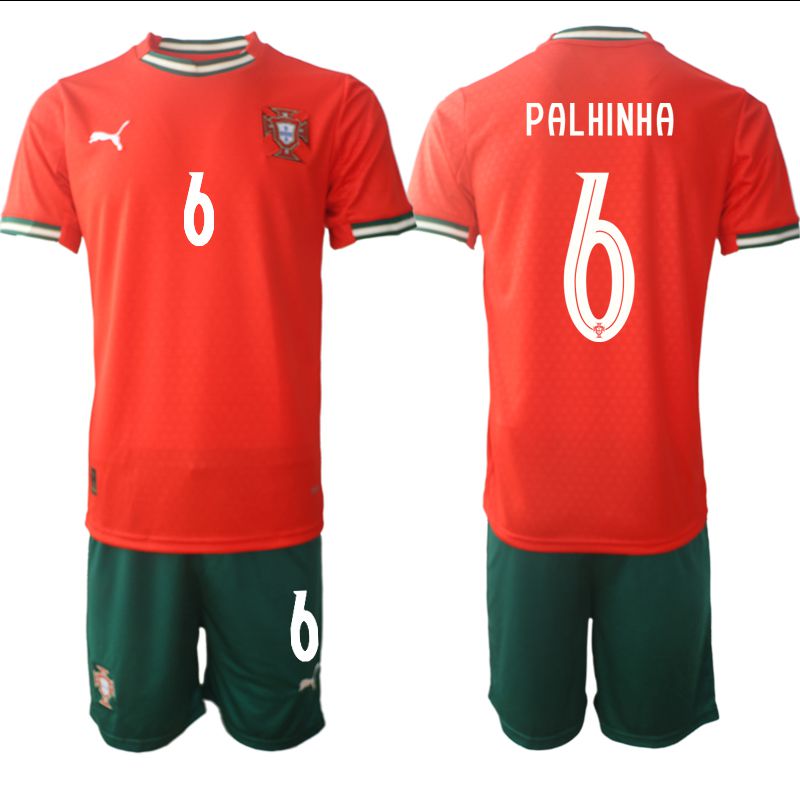 Men 2025-2026 Season Portugal home red #6 Soccer Jersey